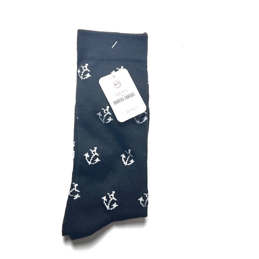 Anchor Print Nautical Print  Logo Design Multi-color Style Crew Socks
  NWT